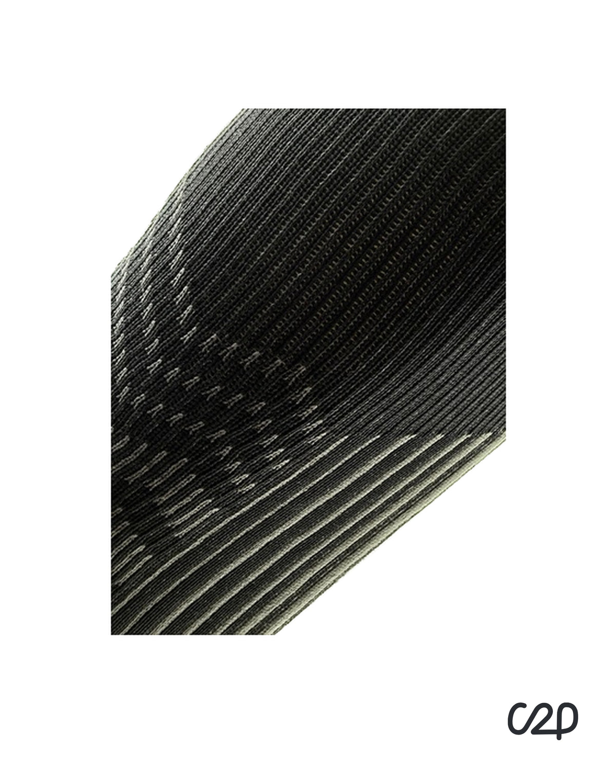 Black sports knee-high compression socks – close-up