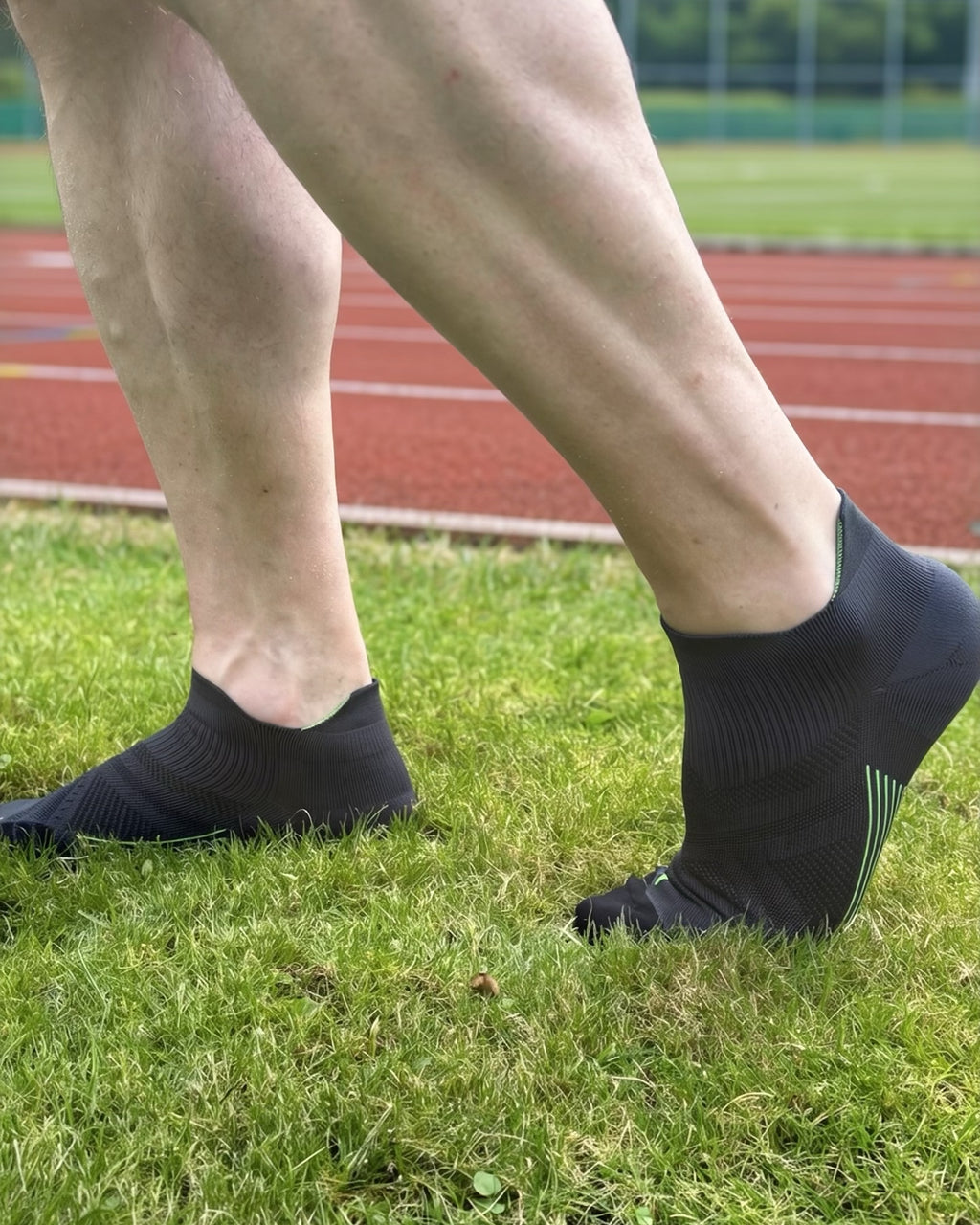 Grey cushioned sports ankle socks