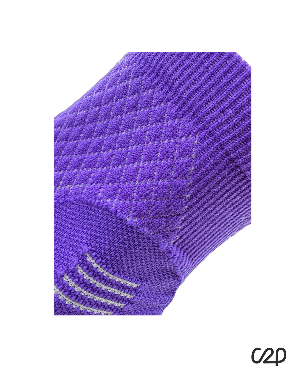Purple ankle compression sleeve – close-up